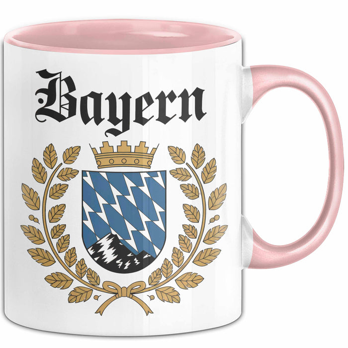 Deutschland München Bayern Bayerisch Tasse Geschenk Lustige Geschenkidee Spruch Rosa Trendation