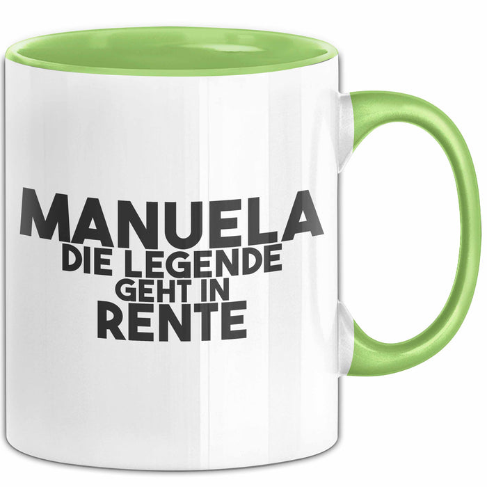 Manuela Tasse Manuela – Die Legende Geht In Rente Geschenk