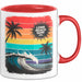 Los Angeles LA Kalifornien USA Tasse Geschenk Lustige Geschenkidee Spruch Retro Surfen Rot Trendation