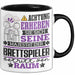 Brettspieler Geschenk Tasse Lustiger Spruch Erheben Sie Sich Der Brettspieler Betritt den Raum Schwarz Trendation