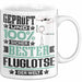 Fluglotse Geschenk Lustiger Spruch für Fluglotse Geschenkidee Bester Fluglotse Der Welt Weiß Trendation