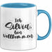 Silvia Tasse Ich Silvia, Bin Vollkommen Geschenk Blau Trendation