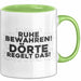Doerte Tasse Ruhe Bewahren! Doerte Regelt Das! Geschenk Grün Trendation