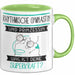 Rhythmische Gymnastin Und Prinzessin Tasse Geschenk Für Eine Rhythmische Gymnastin Geburtstag Was Ist Deine Superkraft Grün Trendation