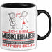 Musikliebhaber Geschenk Tasse Ich Bin Musikliebhaber Aber Sag Doch Einfach Superheld Lustige Geschenkdiee für Musikliebhaber Kaffee-Becher Schwarz Trendation
