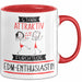 EDM-Enthusiastin Tasse Geschenk Becher Stark Attraktiv Furchtlos EDM-Enthusiastin Lustige Geschenkidee Rot Trendation