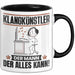 Klangkünstler Tasse Geschenk für Klangkünstler Der Mann Der Alles Kann Geschenkidee zum Geburtstag Schwarz Trendation