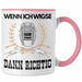 Schweißen Tasse Geschenk für Schweißer Metallbau Sprüche Männer Lustig Wenn Ich Wigse Dann Richtig Rosa Trendation