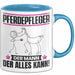 Pferdepfleger Tasse Geschenk für Pferdepfleger Der Mann Der Alles Kann Geschenkidee zum Geburtstag Blau Trendation