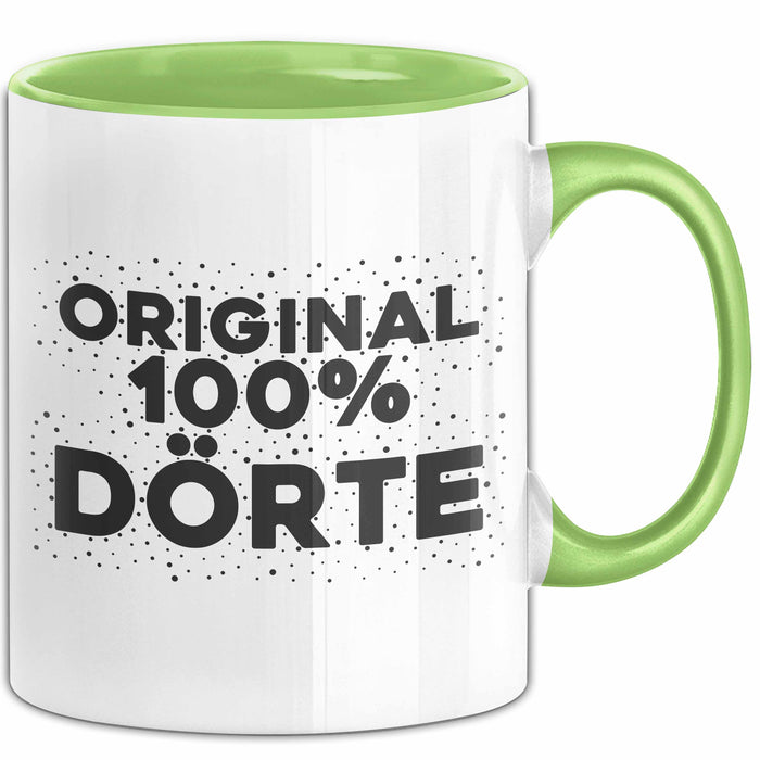 Doerte Tasse Original 100% Doerte Geschenk Grün Trendation