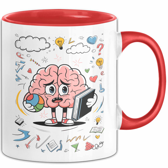 Psychologie Student Tasse Geschenk Lustige Geschenkidee Spruch Für Gedanken Forscher Rot Trendation