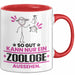Zoologe Geschenk Tasse So Gut Kann Nur Ein Zoologe Aussehen Geschenkidee Kaffee-Becher Rot Trendation