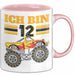 12. Geburtstag Geschenk Tasse Becher Jungs Trucks Geburtstagsgeschenk Ich Bin 12 Rosa Trendation