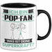 Pop-Fan Tasse Geschenk für Pop-Fan Geburtstag Lustiger Spruch Kaffee-Becher Was Ist Deine Superkraft Schwarz Trendation