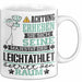 Leichtathlet Geschenk Tasse Lustiger Spruch Erheben Sie Sich Der Leichtathlet Betritt den Raum Weiß Trendation