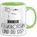 Fluglotsin Tasse Geschenk Ich Bin Fluglotsin Und Du So Geschenkidee Lustiger Spruch Becher Grün Trendation