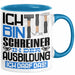 Schreiner Ausbildung Tasse Geschenk Ich Bin Schreiner In Der Ausbildung Ich Darf Das Geschenkidee Spruch Blau Trendation