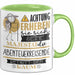 Abenteuerreisende Tasse Geschenk Lustiger Spruch Bitte Erheben Sie Sich Seine Majestät Die Abenteuerreisende Betritt Den Raum Grün Trendation