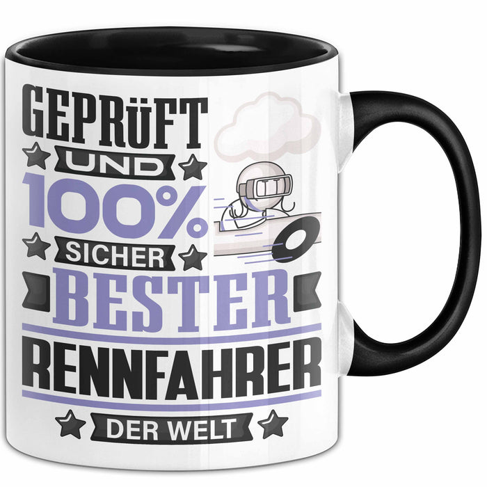 Rennfahrer Geschenk Lustiger Spruch für Rennfahrer Geschenkidee Bester Rennfahrer Der Welt Schwarz Trendation