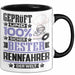 Rennfahrer Geschenk Lustiger Spruch für Rennfahrer Geschenkidee Bester Rennfahrer Der Welt Schwarz Trendation