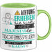 Tischtennisspielerin Tasse Geschenk Lustiger Spruch Bitte Erheben Sie Sich Seine Majestät Die Tischtennisspielerin Betritt Den Raum Grün Trendation