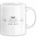 Pinguin Herzschlag Tasse Geschenk Lustige Geschenkidee Spruch Weiß Trendation