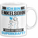 Enkelsohn Tasse Geschenk für Enkelsohn Geburtstag Lustiger Spruch Kaffee-Becher Was Ist Deine Superkraft Weiß Trendation