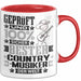 Country-Musiker Geschenk Lustiger Spruch für Country-Musiker Geschenkidee Bester Country-Musiker Der Welt Rot Trendation
