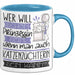 Katzenzüchterin Tasse Geschenk Spruch Wer Will Schon Prinzessin Sein Wenn Man Auch Katzenzüchterin Sein Kann Blau Trendation