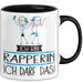 Geschenk für Rapperin Tasse Lustige Geschenkidee Geburtstag Ich Bin Rapperin Ich Darf Das Trendation