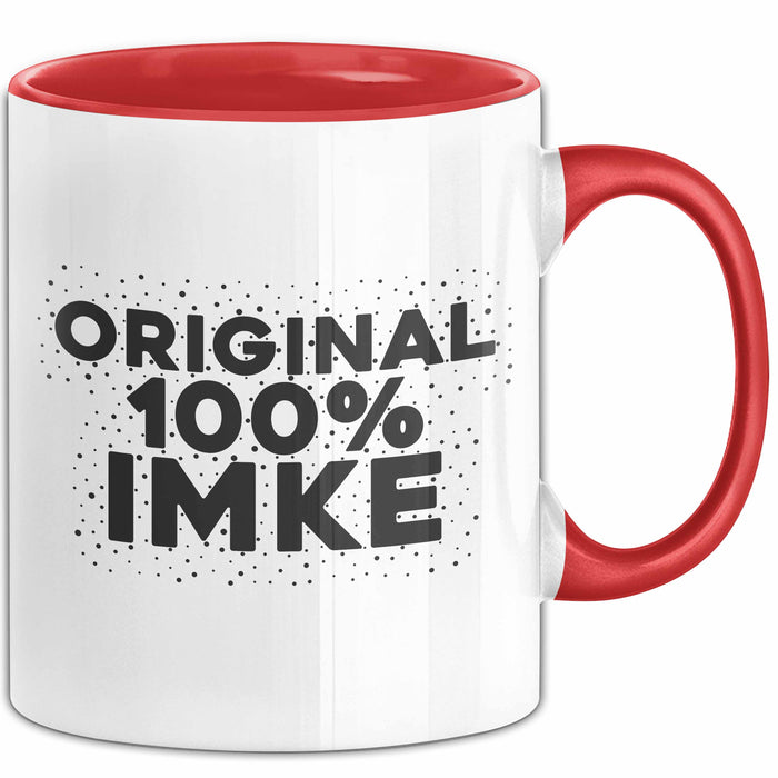 Imke Tasse Original 100% Imke Geschenk Rot Trendation