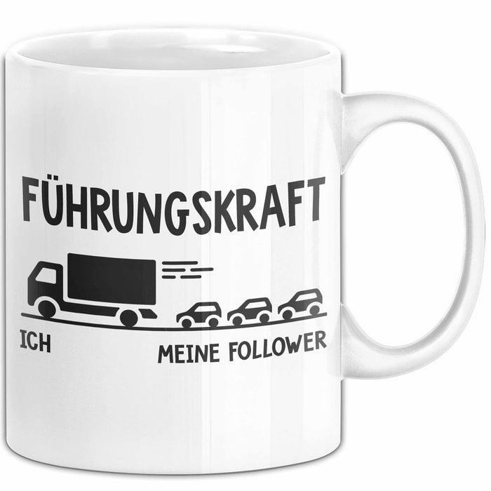 Lkw Fahrer Trucker Tasse Geschenk Lustige Geschenkidee Spruch Führungskraft Weiß Trendation