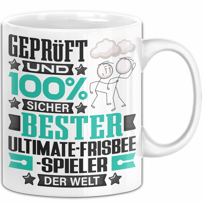 Ultimate-Frisbee-Spieler Geschenk Lustiger Spruch für Ultimate-Frisbee-Spieler Geschenkidee Bester Ultimate-Frisbee-Spieler Der Welt Weiß Trendation