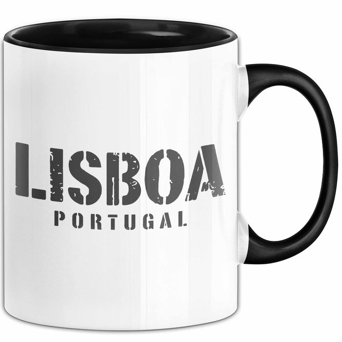 Lissabon Portugal Tasse Geschenk Lustige Geschenkidee Spruch Trendation