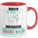 Tierkunst-Malerin Tasse Geschenk Becher Stark Attraktiv Furchtlos Tierkunst-Malerin Lustige Geschenkidee Rot Trendation