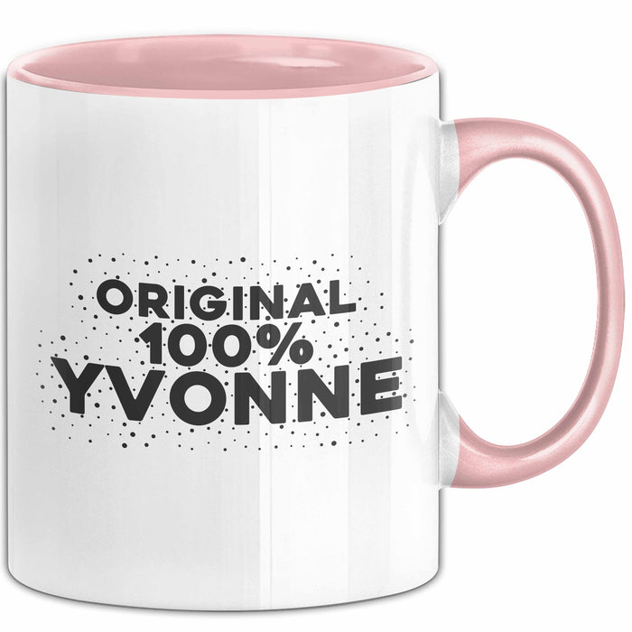 Yvonne Tasse Original 100% Yvonne Geschenk Rosa Trendation