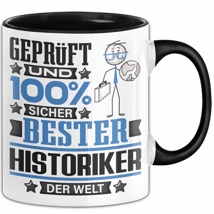 Historiker Geschenk Lustiger Spruch für Historiker Geschenkidee Bester Historiker Der Welt Schwarz Trendation