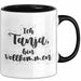 Tanja Tasse Ich Tanja, Bin Vollkommen Geschenk Schwarz Trendation