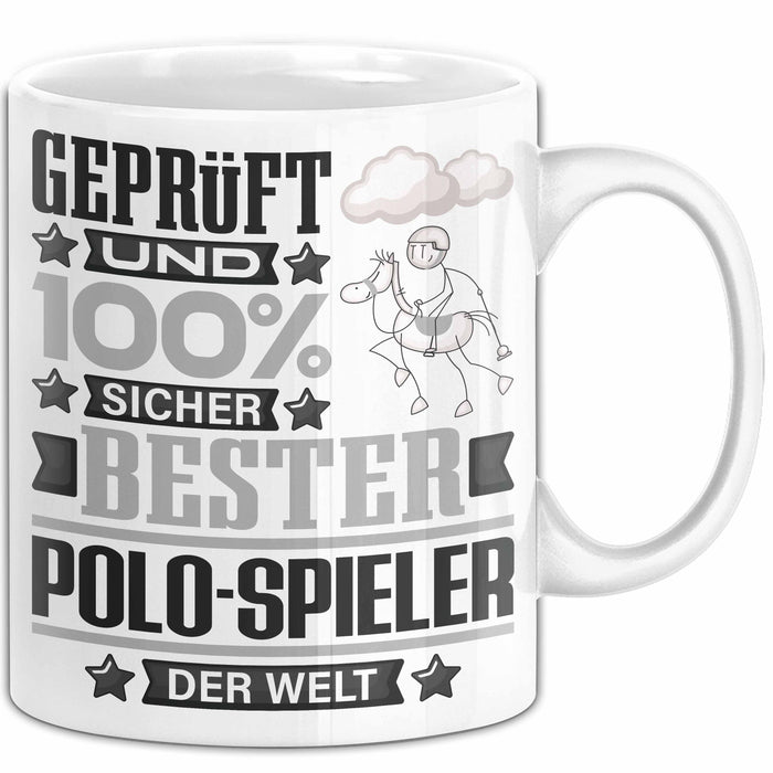 Polo-Spieler Geschenk Lustiger Spruch für Polo-Spieler Geschenkidee Bester Polo-Spieler Der Welt Weiß Trendation