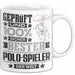 Polo-Spieler Geschenk Lustiger Spruch für Polo-Spieler Geschenkidee Bester Polo-Spieler Der Welt Weiß Trendation