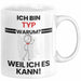 Typ Geschenk Tasse Lustiger Spruch Ich Bin Typ Warum Weil Ich Es Kann Geschenkidee Bester Typ Geburtstag Kaffee-Becher Weiß Trendation