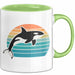 Wal Tier Tasse Geschenk Lustige Geschenkidee Spruch Grün Trendation