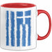 Griechenland Tasse Geschenk Grieche Flagge Hoch Kaffee-Becher Rot Trendation