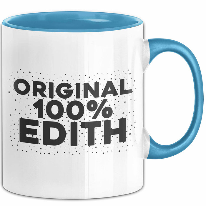 Edith Tasse Original 100% Edith Geschenk Blau Trendation
