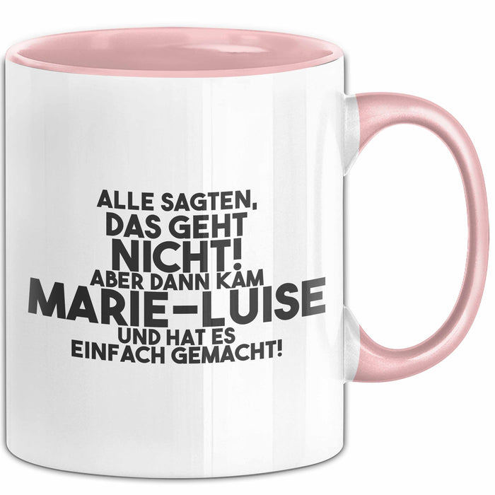 Marie-Luise Tasse Alle Sagten Das Geht Nicht, Aber Dann Kam Marie-Luise