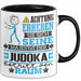 Judoka Geschenk Tasse Lustiger Spruch Erheben Sie Sich Der Judoka Betritt den Raum Schwarz Trendation
