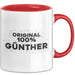 Guenther Tasse Original 100% Guenther Geschenk Rot Trendation