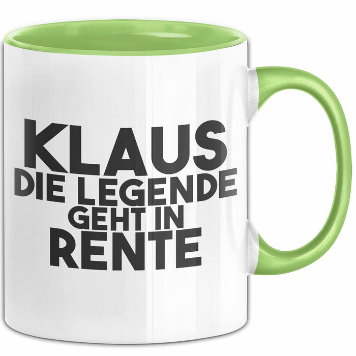 Klaus Tasse Klaus – Die Legende Geht In Rente Geschenk
