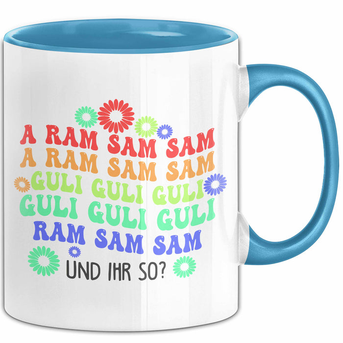 Büroarbeit Kollege Tasse Geschenk Lustige Geschenkidee Spruch Blau Trendation