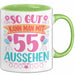 55er Geburtstag Tasse Geschenk Frauen So Gut Kann Man Mit 55 Aussehen Geschenkidee Geburtstag Grün Trendation